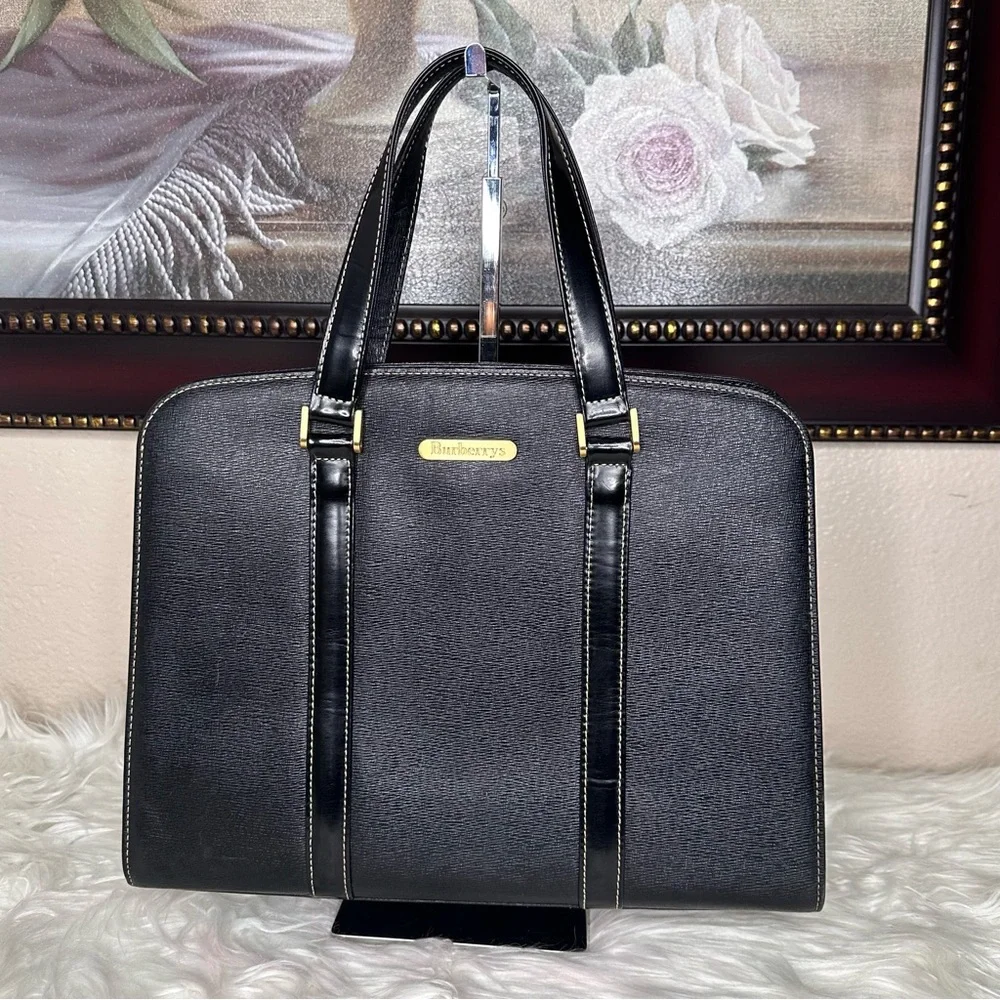 Burberry Black Leather Bag